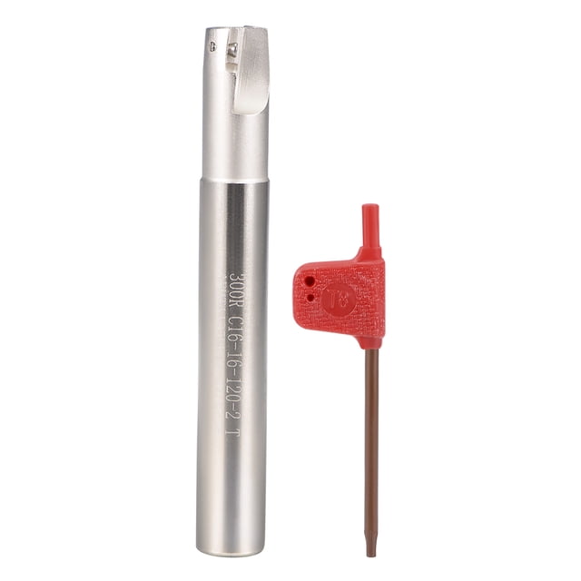 Unique Bargains 0.63' x 4.7' Indexable End Mills 2 Flute 90 Degree BAP300R R0.8 for APMT1135 Insert