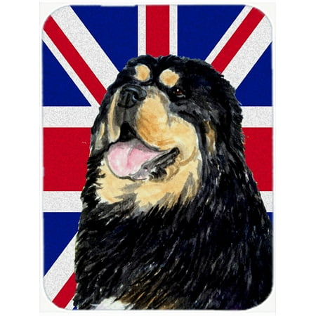 Tibetan Spaniel with English Union Jack British Flag Mouse Pad, Hot Pad or Trivet SS4954MP