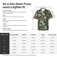 thumbnail image 5 of Fuzoiu Lilies Flowers Print Hawaiian Shirt for Men, Summer Beach Casual Short Sleeve Button Down Shirts, Men’s Beach Summer Shirts with Pocket,X-Large, 5 of 7