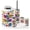 Color 3, variant on Bathroom Accessory Set 6 Piece Colorful Playground Sports Area Roads Roundabouts Vibrant Trash can, Toothbrush Holder, Toothbrush Cup, Soap Dispenser, Soap Dish, Toilet Brush Holder
