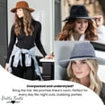 thumbnail image 5 of Britt's Knits Getaway Vintage Wide Brim Classic Panama Hat - Gray (Women's), 5 of 8
