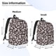 thumbnail image 2 of Disketp Hand Drawn Pig Mochila de Lona Estampada, Mochila Escolar de Viaje Ligera para Estudiantes y Portátil-Medium, 2 of 5