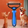 thumbnail image 4 of Ygjytge Cepillo masaje para y gatos limpiador pelo doble cara para y gatos (azul-Tamaño grande), 4 of 7