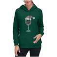 thumbnail image 2 of Uootdi Christmas Hoodies for Women Oversized Long Sleeve Fleece Lined Warm Xmas Sweatshirt Holiday Winter Casual Drawstri Gift ng Pullover, 2 of 7