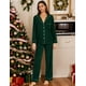 thumbnail image 4 of Pijama SWOMOG para mujer, manga larga, color verde S-XXL, 4 of 6