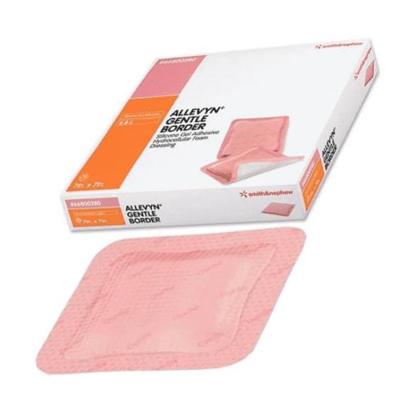Smith And Nephew Allevyn Gentle Border 7X7" - Box of 10 - Model 66800280