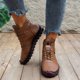 thumbnail image 5 of NECHOLOGY Botas Mujer Adulto Femenino Zapatos Botines para mujer Nuevos zapatos de mujer de comercio exterior de invierno, botas interiores cálidas de felpa con cordones para mujer (Brown, 7.5), 5 of 7