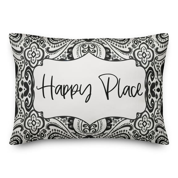 Creative Products School of Fish Teal 18x18 Indoor / Outdoor Pillow