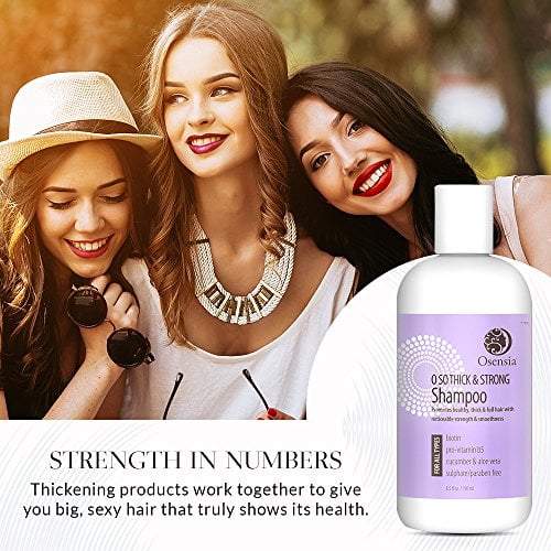Thickening Biotin Shampoo for Hair Growth - Sulfate and Paraben Free Shampoo - Aloe Vera, Color Safe, Anti Hair Loss Shampoo For Men and Women Prevents Breakage, Boosts Thicker Hair by Osensia | Thickening Biotin Shampoo for Hair Growth - Sulfate and Paraben Free Shampoo - Aloe Vera, Color Safe, Anti Hair Loss Shampoo For Men and Women Prevents Breakage, Boosts Thicker Hair by Osensia |