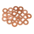 thumbnail image 1 of 20 Pcs Arandela de Cobre, círculo de Junta de Sellado Plano para Coche de 10 X 21 X 1,5 mm, 1 of 1