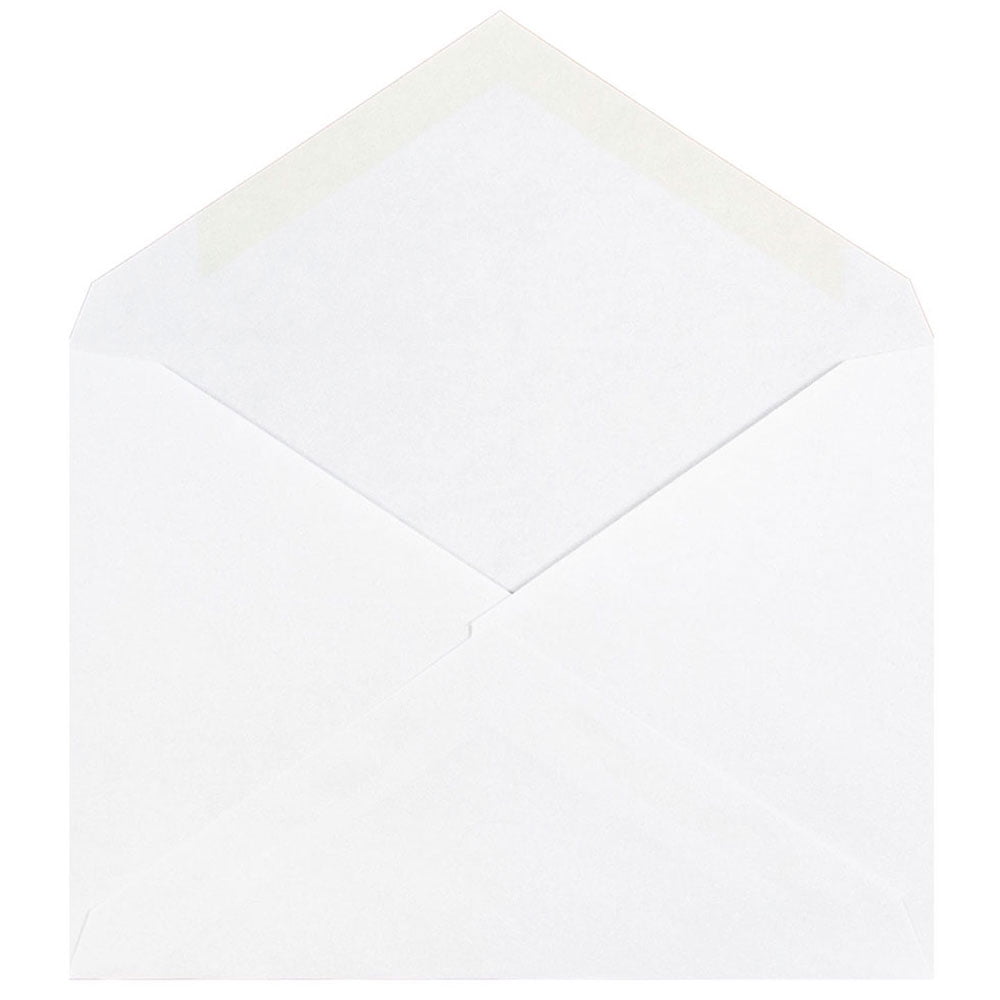 JAM Paper 4Bar A1 Invitation Envelopes with V-Flap, 3 5/8 x 5 1/8, White, 1000/Carton