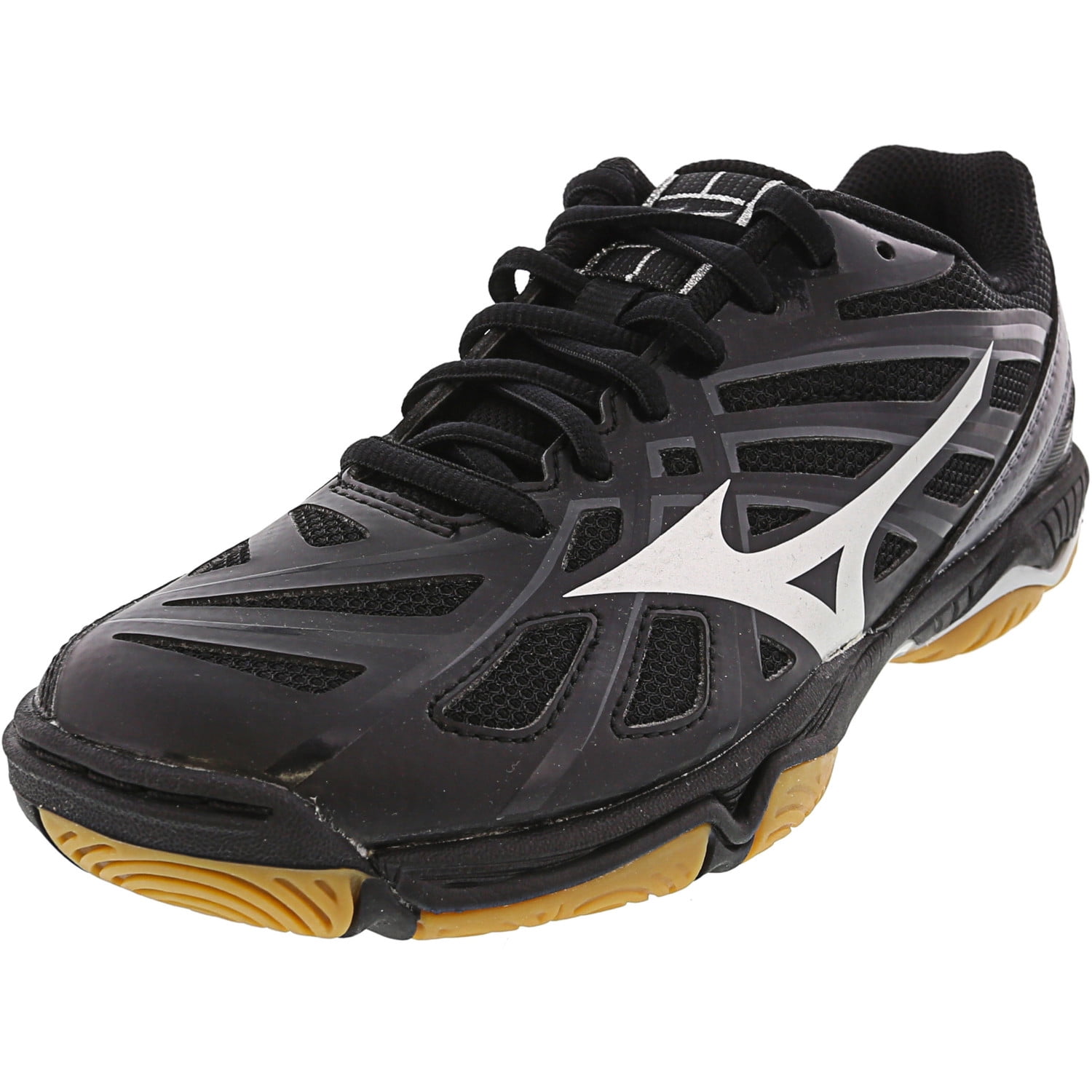 Mizuno Women's Wave Hurricane 3 Black / Silver Grey Ankle-High Mesh Women' - 6.5M - Walmart.com - Walmart.com