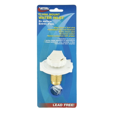 - Valterra A01-0171LFVP Flush-Mount Water Inlet - FPT, 2-3/4
