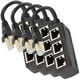 thumbnail image 1 of Distribuidor de Red VentDepot NetDiverge 4Pzas Divisor RJ45 Interior Negro Plástico y Metal, 1 of 2