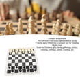 thumbnail image 3 of Roll Up Chess Board Game Set, Interactive Plastic Portable Chess Checkers Set  for Competitions Black,Green, 3 of 7