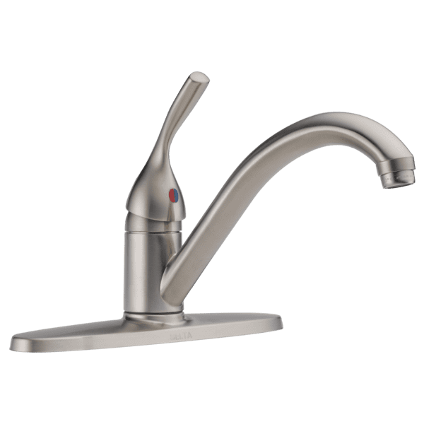 Delta 100-SS-DST 134 / 100 / 300 / 400 Series, Single Handle Kitchen  Faucet, WithoutSidespray Stainless