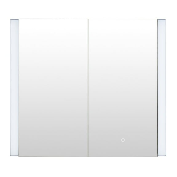 Serra 36" Aluminum Frameless Clear Surface-Mount Lighted Mirror Medicine Cabinet