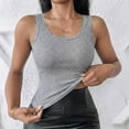 thumbnail image 2 of Wensltd Women Tank Tops Lace Trim Sleeveless Scoop Neck Fitted Tops Casual Daily Wear, 2 of 5