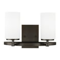 thumbnail image 4 of Sea Gull Alturas 2-Light Bathroom Vanity Light in Brushed Oil Rubbed Bronze, 4 of 4