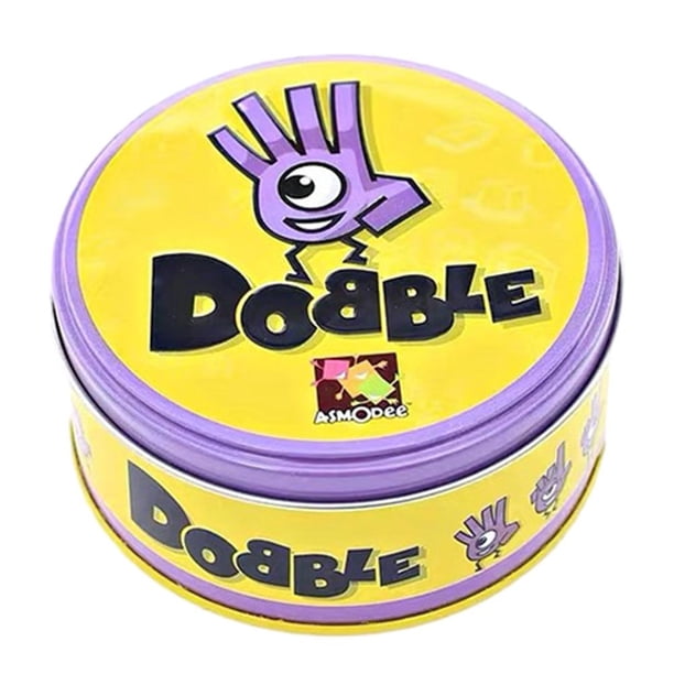 Números de animales Tarjetas divertidas Caja de metal Spot It Dobble Juego de cartas Regalos de vacaciones para niños