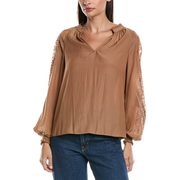 Ramy Brook womens  Agatha Top, s, Blue