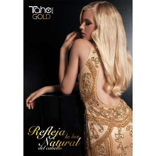 Tahe Botanic Satin Keratin Gold Hair Styling Mousse for Dry or Damaged Hair, 200 ml (Hold Level 5)