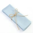 thumbnail image 1 of Granjero Gordo Servilletas de algodón, 2 piezas, servilletas de tela suaves para la cena, 11,81" × 17", servilletas de mesa rústicas para decoración de mesas de bodas y fiestas, azul claro, 1 of 5