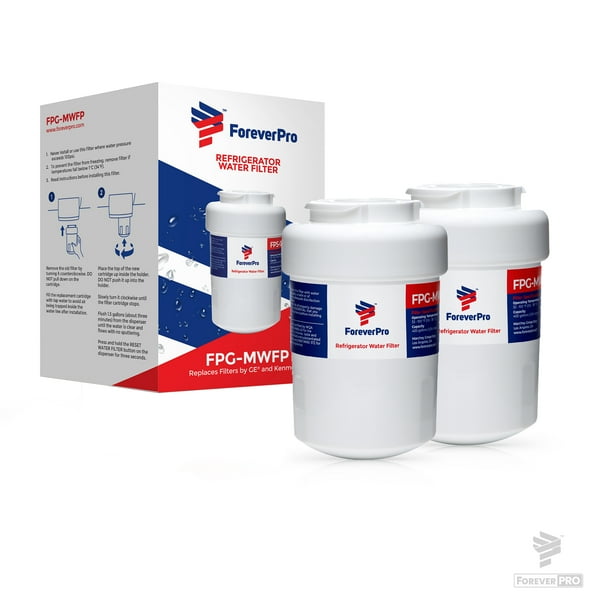 Foreverpro Certified Mwfp Refrigerator Water Filter Pack Of 2 For Ge Mwfp Smartwater Mwfp Mwfa Gwf Gwfa Hdx Fmg 1 Kenmore 9991 46 9991 Walmart Com Walmart Com