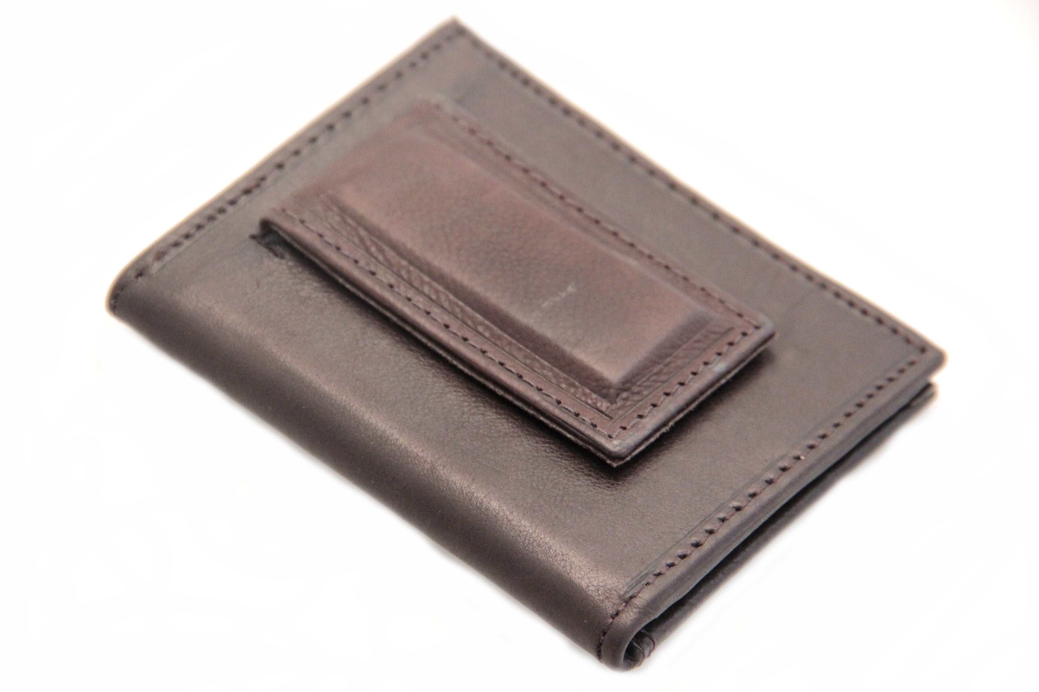 Prettyia Bifold PU Leather Wallet with Money Clip for Men