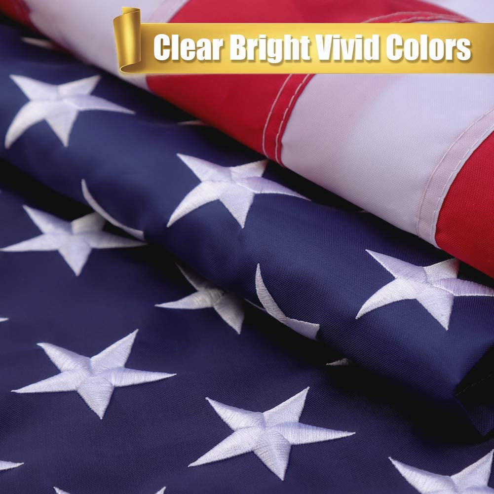 American Flag 6x10 American Flag Outdoor Heavy Duty,Longest Lasting  6x10 American Flag Embroidered Stars Flags,Us Usa Flag 6x10 Stitched Stripes Outdoor American Flags Nylon