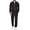 Black, variant on Mens 2 Piece Tracksuit Casual Sweatsuits Full Zip Track Suits Jogging Athletic Suit Sets
