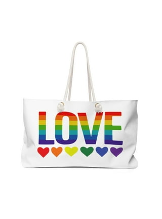 Photect 4 Pcs Gay Pride Tote Bags Rainbow Bags LGBT Canvas Bags Rainbow  Stripes Shopping Bags Lesbian Canvas Tote Bags for Women Men Pride Gifts,  15.7