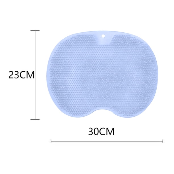 Alfombrilla de baño Cepillo de silicona Antideslizante Cómodo para espalda Codo Cadera (Azul) Wdftyju Para estrenar