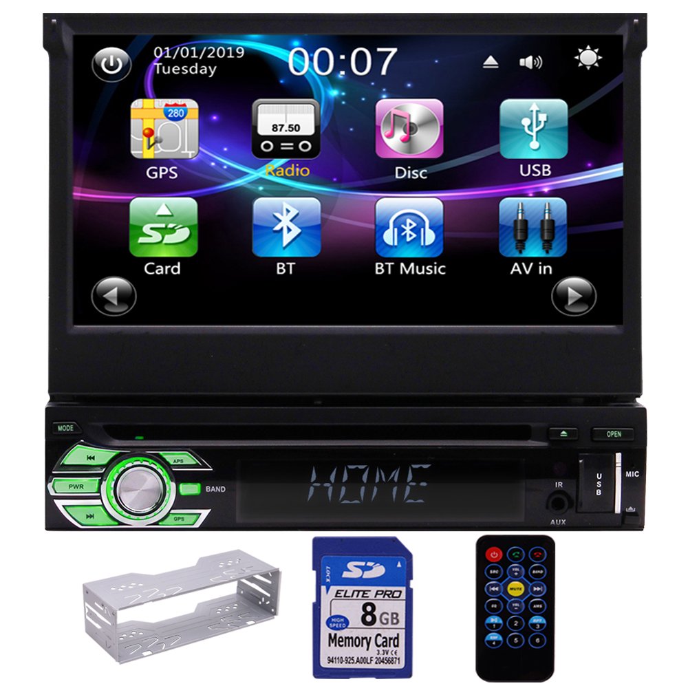 SingleDIN 7 Inch Capacitive Multiple Touch Screen Car Stereo