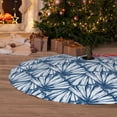 thumbnail image 6 of Sikiie Blue Shells 30-48 inches {designName} Print Christmas Tree Skirt Snowman Xmas Tree Skirt with Edge Christmas Decorations for Holiday Party36", 6 of 7