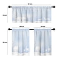 thumbnail image 4 of LALILO Kitchen Curtains and Valances Set of 3 36" Art House Window Treatment Tiers for Window Decor, 4 of 5