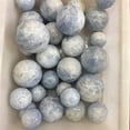 thumbnail image 4 of Nvzi 1pc 60mm - 70mm Natural Aquamarine Crystal Sphere Balls Beautiful Kyanite Crystal Ball for Decorative, 4 of 5