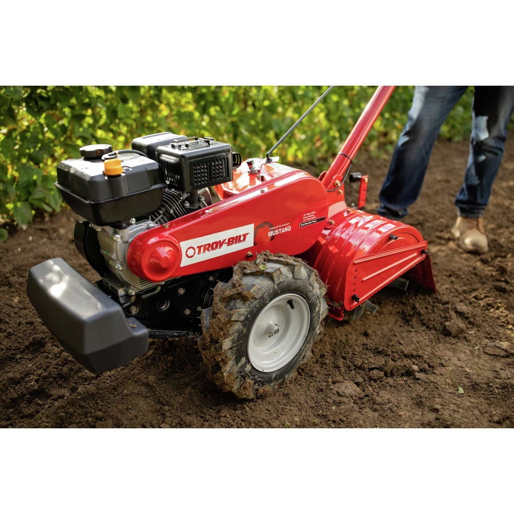 Troy-Bilt Mustang DD 208cc 18" Rear Tine Tiller, 21AB45M8B66