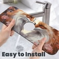 thumbnail image 6 of Sikiie Romantic Flower Fox Splash Guard for Sink Faucet-1 PC Super Absorbent Fast Drying Mat Sink Gadgets-Splash Guard for Kitchen, Sink Mat, 6 of 7