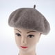 thumbnail image 2 of Sombrero Mujeres Gorro De Invierno De Gorrita Tejida Del Color Sólido Del Francés Gris cro BLESIY Boina de mujer, 2 of 8