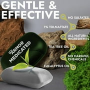 Antifungal Soap | Medicated Jock Itch Treatment, Fights Ringworm & Athletes Foot | Soothing Tea Tree & Eucalyptus | 1% Tolnaftate for Effective Relief | Travel-Friendly with Soap Case