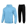 thumbnail image 2 of Aofany Men's Jogger Sets Hooded Sweatshirts+Pant Outfits Two Pieces Hoodies Sweatsuit Running Casual Tracksuit Set, 2 of 5