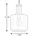 thumbnail image 2 of Progress Lighting, Latrobe, 1-Light Pendant, Matte Black, Clear Glass Shade, 2 of 4