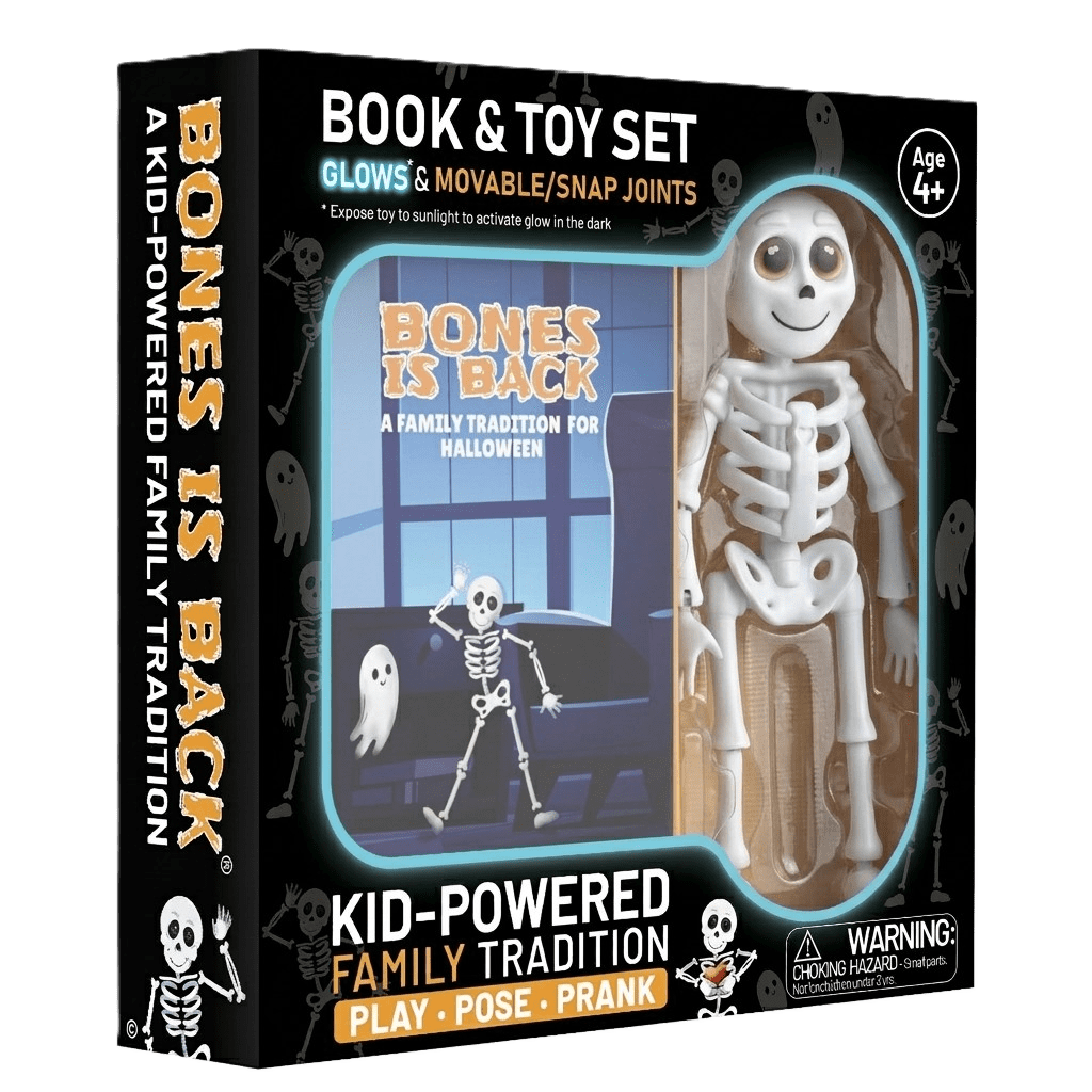 Bones Is Back® Halloween Interactive Book & Toy Set for Kids