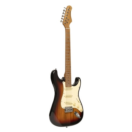 Stagg Vintage Series 55 Solid Body Full Size Electric Guitar Sunburst SES-55 SNB