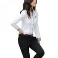 thumbnail image 3 of KOOYET Women Office Lady formal Button Down White Shirts Long Sleeve Blouse Sale, 3 of 4