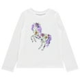 BTween Girls 4-Pack Long Sleeve Graphic T-Shirts - 100% Cotton, Fun