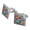 Silver, variant on Butterfly Butterflies Rainbow Magic Square Cufflink Set - Silver or Gold