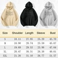 thumbnail image 2 of Whichone Hoodies for Men Letter Graphic Print Long Sleeve Sweatshirt Tops Mens Daily Wear Gray XXL, 2 of 9