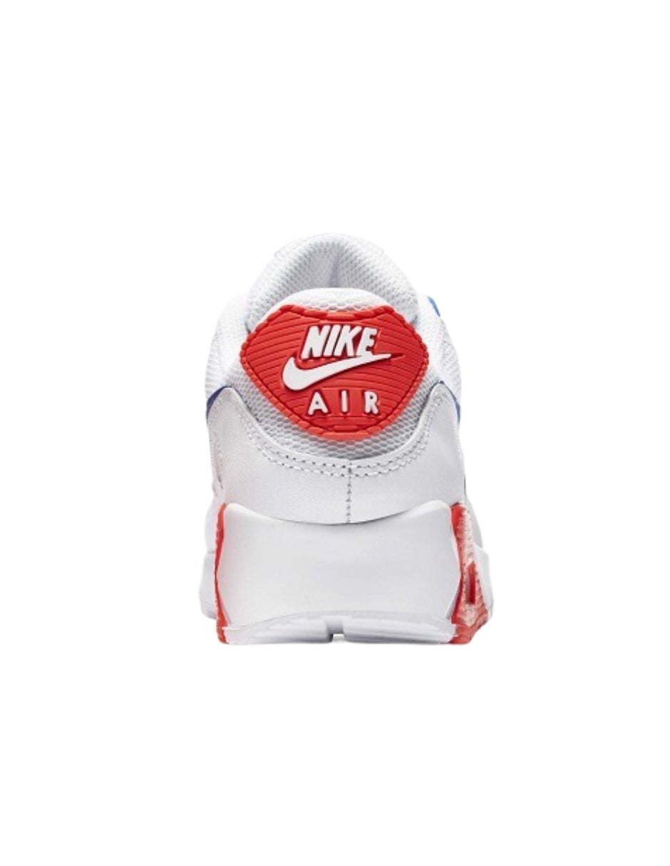 Tenis Nike Air Max 90 Blanco con Naranja y Azul Ultramarine Nike CT1039-100  | Walmart en línea